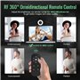 Angetube Streaming Webcam avec microphone - 1080P 60FPS USB WebCam avec lumière circulaire et télécommande - Caméra Web HD avec 