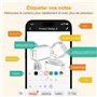 Yuan Smart Writing Set, Smart Pen+ Smart Notebook, Stylo Intelligent avec Carnet Intelligent, Carnet numérique, avec APP peut aj