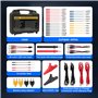 AUTOOL Kit de cordons de test en silicone pour multimètre 48PCS avec sondes de perçage de fil remplaçables, pinces crocodiles, p