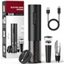 GHB Tire-Bouchon Electrique Rechargeable Ouvre Bouteille Electrique 6 EN 1 avec Coupe-Capsule