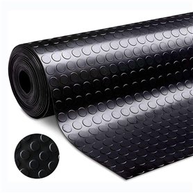 uyoyous Tapis de sol en caoutchouc 100 x 500 cm - Antidérapant - Revêtement de sol en caoutchouc - Protection de sol - Pour gara