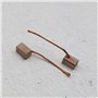 The Lord of the Tools 2 Paires Balais de Charbon Moteur 10x6x6mm Contenant du Cuivre pour Lève-vitre d'essuie-Glace Ventilateur 