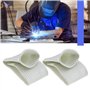 The Lord of the Tools L & XL Gant de Soudage Doigt Bouclier Thermique Fibre de Verre Résistance aux Hautes Températures Anti-cou
