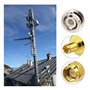The Lord of the Tools Antenne 4G LTE Câble Adaptateur Mâle 3DBI SMA Auto-adhésif Monté avec Connecteurs Convertisseur Mâle SMA F