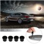The Lord of the Tools 8pcs Capot Avant Badge Emblème Cocarde 51141807495 en Caoutchouc Compatible avec E60 E61 E46 E30 E90 E91 E