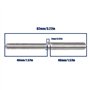 Lot de 2 vis filetées à double extrémité M6 à M8 en acier inoxydable 304 pour fixation de colonnes structurelles.