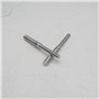 Lot de 2 vis filetées à double extrémité M6 à M8 en acier inoxydable 304 pour fixation de colonnes structurelles.