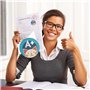 TOKSEO Lot de 2 000 autocollants de motivation pour enfants, 32 motifs animaux, 4 rouleaux d'autocollants de récompense autocoll