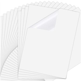 LUTER 25 Feuilles 21x29.5cm Autocollant Jet d'encre