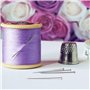 AIEX 1000 Pièces 25mm Broches à Coudre Tête Broches Fine Satin Broche Droite pour Couturière Bijoux Artisanat Projets de Couture