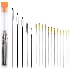 AIEX 61PCS Aiguilles à Coudre Auto-Enfilantes Aiguilles Aveugles 36pcs Aiguilles à Main En 3 Tailles Et 25pcs Aiguilles à Coudre