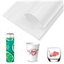 KINBOM Film d'Emballage Rétractable Pour Sublimation 30pcs, Sacs d'Emballage Thermorétractable, Tubes d'Emballage Rétractable Bl