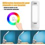 VAZILLIO 7 IN 1 LED Lampe de bureau pour enfants 10W Lampe de lecture Lampe de table Lampe de chevet avec col de cygne Écran LCD