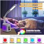 VAZILLIO 7 IN 1 LED Lampe de bureau pour enfants 10W Lampe de lecture Lampe de table Lampe de chevet avec col de cygne Écran LCD