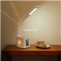 VAZILLIO 7 IN 1 LED Lampe de bureau pour enfants 10W Lampe de lecture Lampe de table Lampe de chevet avec col de cygne Écran LCD