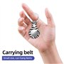 Benazcap Lot de 2 étuis en Cuir synthétique pour localisateur de clés AirTags 2021 (localisateur), Mini AirTags - Porte-clés Rig