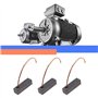 Create idea 4pcs Balais de Charbon Moteur Électrique 5x5x16mm avec Fil de Cuivre 12-24V pour Pompe de Véhicule Essuie-Glace Vent