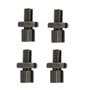 Lot de 4 vis de réglage pour fourche de moto M8 28 mm Filetage Levier avant Support de rétroviseur Poignée fil pour accessoires