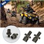 Lot de 4 vis de réglage pour fourche de moto M8 28 mm Filetage Levier avant Support de rétroviseur Poignée fil pour accessoires 