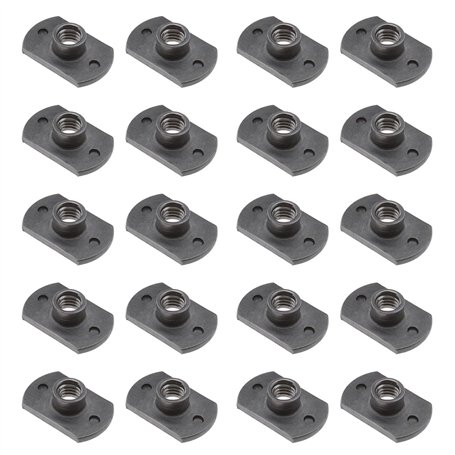 Be In Your Mind Lot de 20 écrous de soudage M6 à base de Tab UNC en acier carbone pour machine à coudre en forme de T 2 projecti