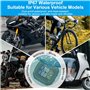 OBEST TPMS Moto Pression des Pneus Système de Surveillance, Testeur de Température des Pneus sans Fil,Air Fuite Alarme Batterie/