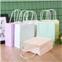 24Pcs Sac avec Poignée Pochettes Cadeau Pâque Sachets Anniversaire Boîte à Dragées Bonbons Ballotin Papier 12x6x15cm Multicolore