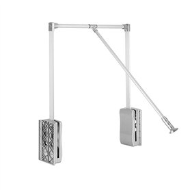 uyoyous Armoire/penderie en aluminium réglable 890-1210 mm - Charge lourde - Pour vêtements suspendus - Armoire