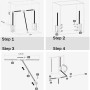 uyoyous Armoire/penderie en aluminium réglable 890-1210 mm - Charge lourde - Pour vêtements suspendus - Armoire, ascenseur latér