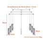 uyoyous Armoire/penderie en aluminium réglable 890-1210 mm - Charge lourde - Pour vêtements suspendus - Armoire, ascenseur latér