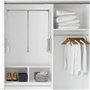 uyoyous Armoire/penderie en aluminium réglable 890-1210 mm - Charge lourde - Pour vêtements suspendus - Armoire, ascenseur latér
