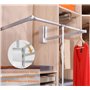 uyoyous Armoire/penderie en aluminium réglable 890-1210 mm - Charge lourde - Pour vêtements suspendus - Armoire, ascenseur latér