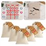 Xinzistar Sachets en Toile De Jute, 12pcs Sac à Cordon Sac Cadeau en Lin Sac pour Ranger Bijoux, Cadeaux,13x18cm