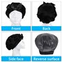 Xinzistar Bonnet de Douche Réutilisable, étanche Double Couche Bowknot Bonnet de Imperméabl Bain lastique de Bain Capuchon de Ch