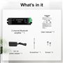 STUODIOFINIX Mini amplificateur Bluetooth 2 canaux pour haut-parleurs passifs avec TWS, AUX, pièce de rechange, adapté aux haut-
