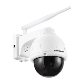 Topodome Caméra de sécurité extérieure avec LED Infrarouge Invisible
