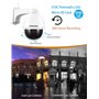 Topodome Caméra de sécurité extérieure avec LED Infrarouge Invisible, Caméra IP Pan Tilt 5MP sans Fil, Carte SD 32G à l'intérieu