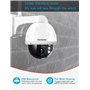 Topodome Caméra de sécurité extérieure avec LED Infrarouge Invisible, Caméra IP Pan Tilt 5MP sans Fil, Carte SD 32G à l'intérieu