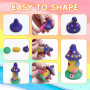 Artecho Sculpey Argile polymère, 50 couleurs d'argile à modeler pour enfants, kit de fabrication de boucles d'oreilles de Noël a