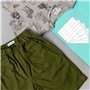 LUTER 150pcs Bétiquettes de Vêtements, Auto-Adhésives Étiquettes de Nom Imperméables Personnalisées Étiquettes Autocollantes pou