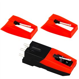 Luter 1 Pièce Cartouches de Platine Tourne Dique avec 2 Pièces Aiguille Tourne Disque Aiguilles Stylet pour Tourne Disque Access