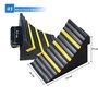 mosegor Lot de 2 cales de roue en caoutchouc pour voiture, remorque