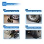mosegor Lot de 2 cales de roue en caoutchouc pour voiture, remorque