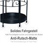 mosegor Porte-Parapluie Rond en métal avec 3 Crochets, Porte-Parapluie Autonome 25 cm x 60 cm (Noir)