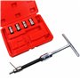 BestsQ Lot de 8 Fraises pour Injecteurs Diesel Outil d'alésage pour Nettoyeur de Siège d'injecteur Diesel