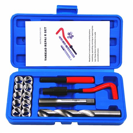 BestsQ kit de réparation de Filetage de Type Helicoil 14 pièces M14x1.25MM