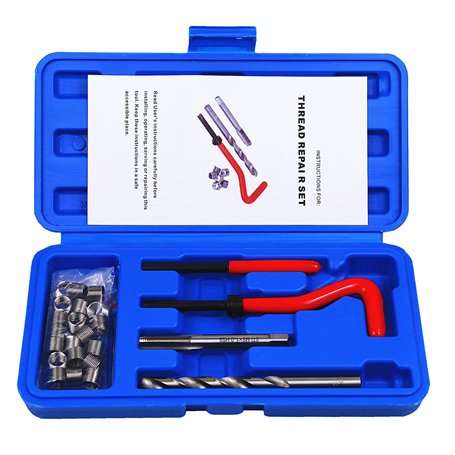 BestsQ kit de réparation de Filetage de Type Helicoil 25 pièces M8x1.0MM