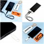 Ensemble de 4 convertisseurs de câble de données USB C avec étui de rangement de voyage, adaptateur USB C vers Lightning, adapta