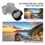 JJC EW-83N Pare-Soleil à Baïonnette pour Canon RF 24-105mm f4L is USM Objectif, Pare-Soleil Tulipe Réversible Remplace Le Canon 