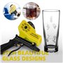 NANPU Pistolet à sable pneumatique avec alimentation par gravité – Buse en céramique, corps en métal | pour peinture, éliminatio