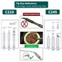 YIHUA 982-III Kit de station de soudage de précision compatible avec C210 - Livré avec 3 embouts de fer à souder C210, fil à sou
